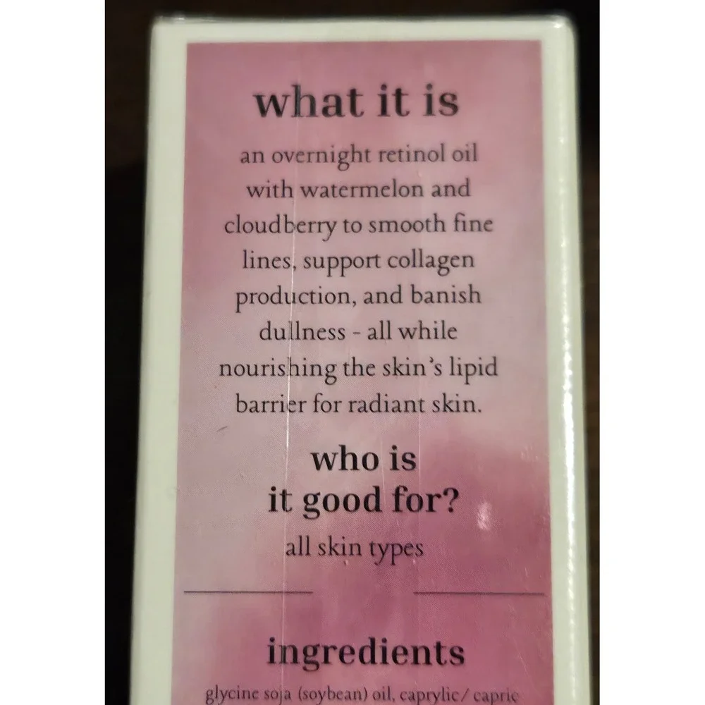 Dallas‎ James Skincare Co Watermelon Dream Overnight Retinol Oil Cloudberry 1 oz